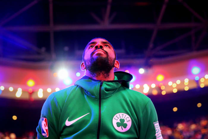 kyrie irving on the court