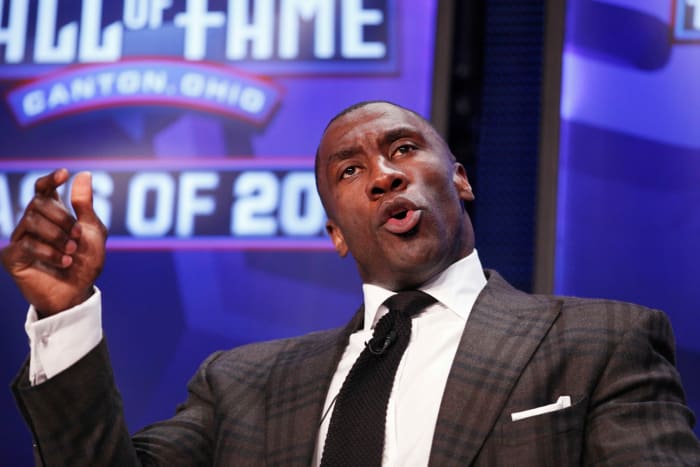 Shannon Sharpe at the NFL Hall Of Fame.