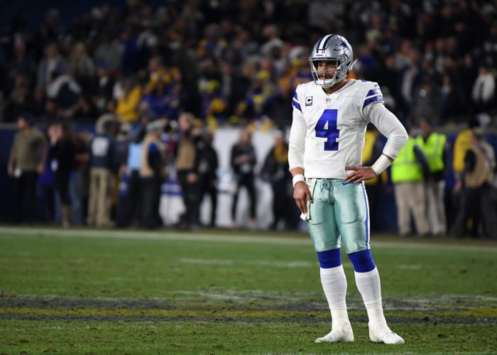dallas cowboys quarterback dak prescott against the rams