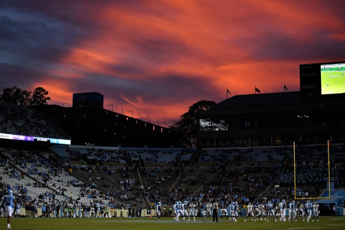 General view of North Carolina's football stadium.