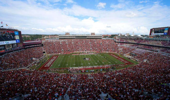 A general view of Florida State's college football field.