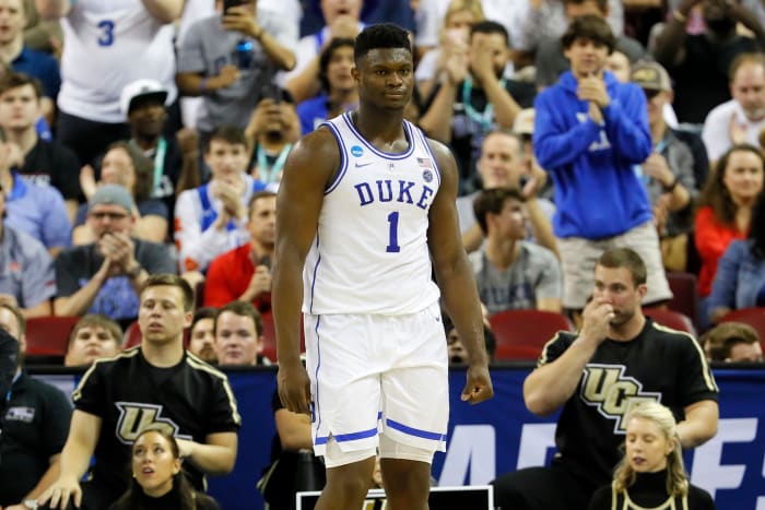 duke star freshman zion williamson against ucf