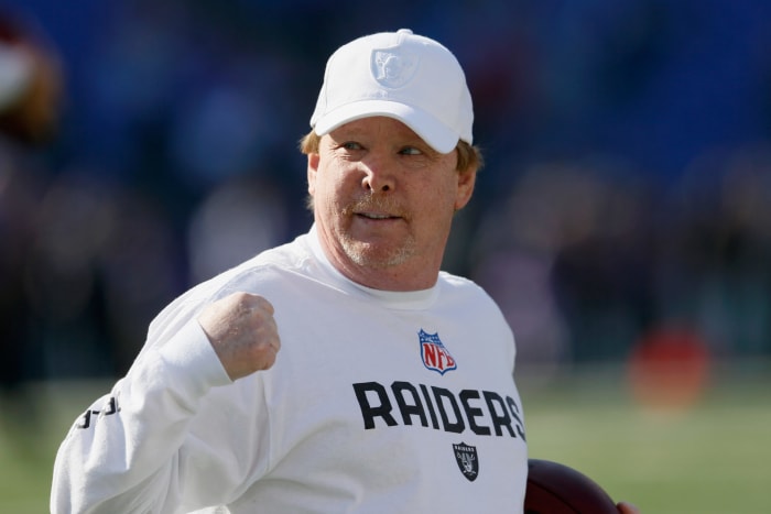 A closeup of Oakland Raiders owner Mark Davis.