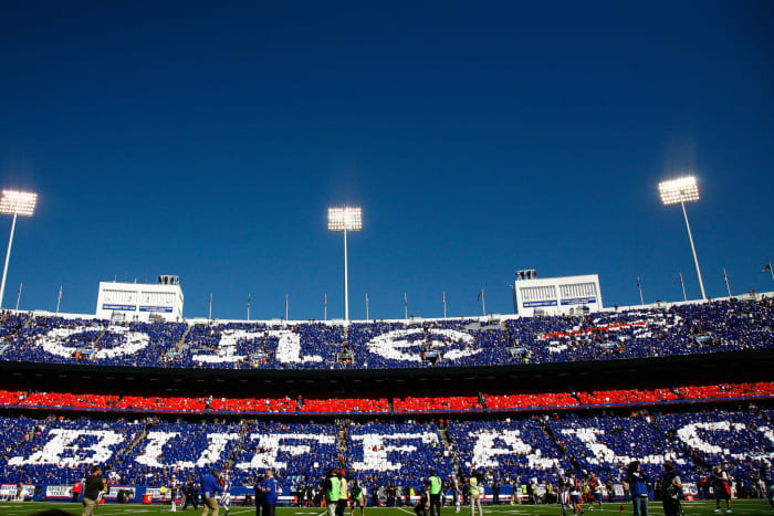 A general view of the stands in the Buffalo Bills stadium.