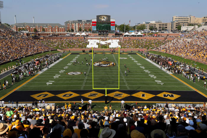 A general view of Missouri's football field.