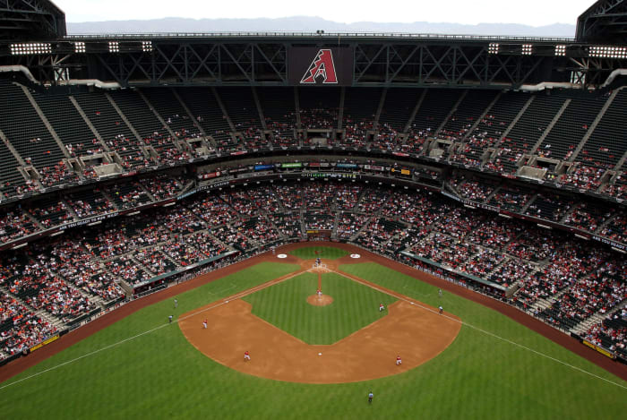 Longtime MLB Outfielder Officially Announces Retirement A general view of the Arizona Diamondbacks stadium.