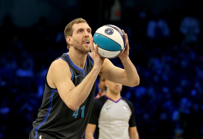 Dirk Nowitzki of the Dallas Mavericks.