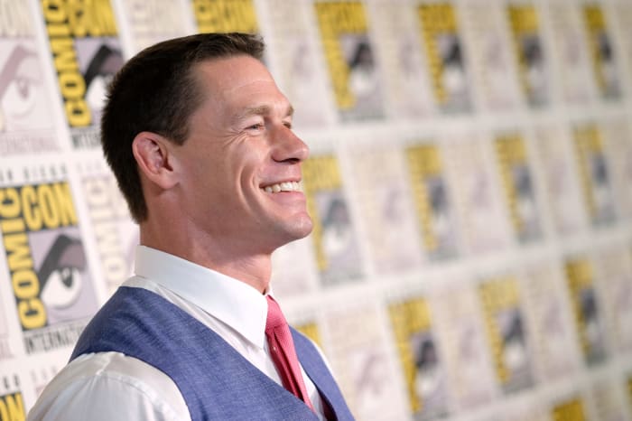 John Cena walks the red carpet.