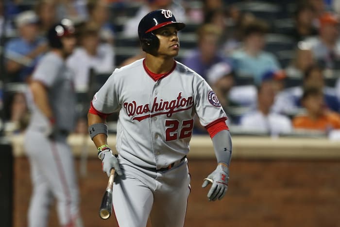 Juan Soto hits a home run against the Mets.