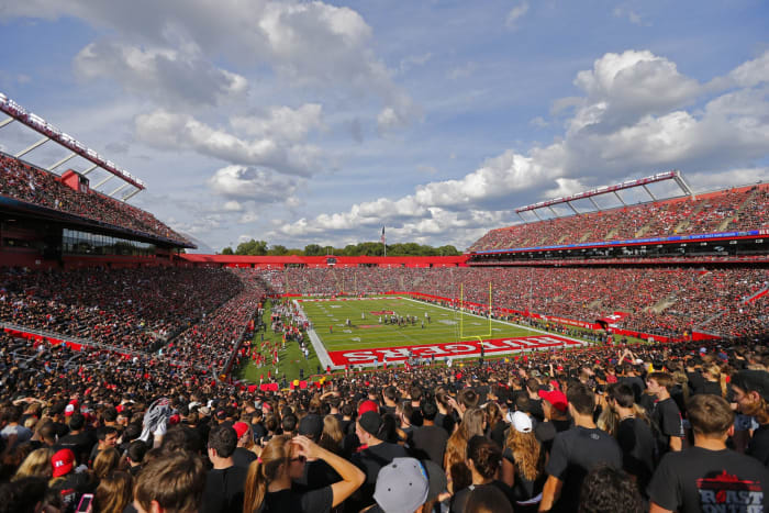 a general view of Big Ten school rutgers' high point stadium