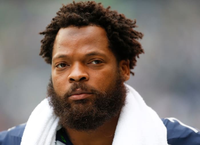 A closeup of Michael Bennett.