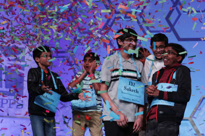 The winners of the Spelling Bee this year.