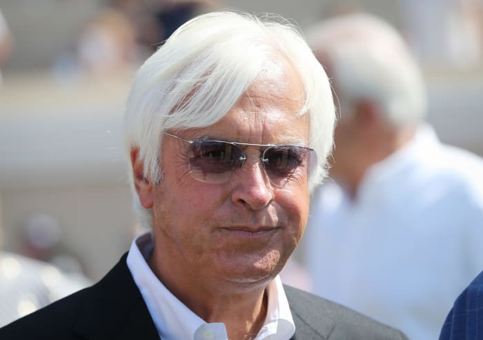 A closeup of horse trainer Bob Baffert. He faces doping allegations over Kentucky Derby winner Medina Spirit in 2021.