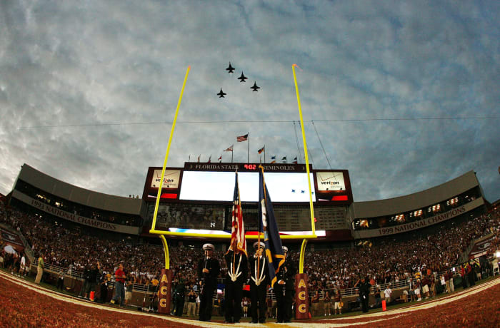 An interior view of Florida State's football stadium.