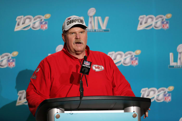 Kansas City Chiefs Super Bowl-winning coach Andy Reid.