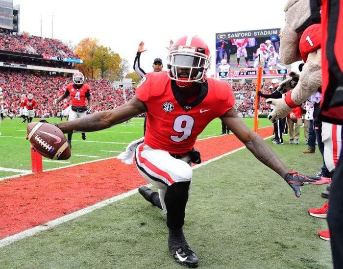 Jeremiah Holloman of the Georgia Bulldogs.