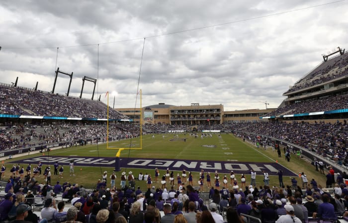 A general view of TCU's football stadium.