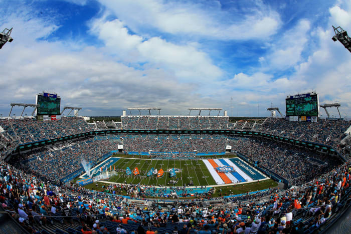 A general view of the Miami Dolphins stadium.