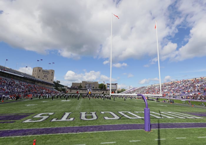 A general view of Northwestern's football field.