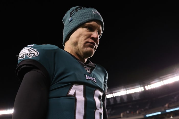 Philadelphia Eagles quarterback Josh McCown after the loss.