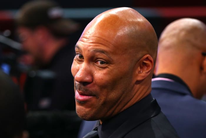 LaVar Ball giving a smile to the camera.