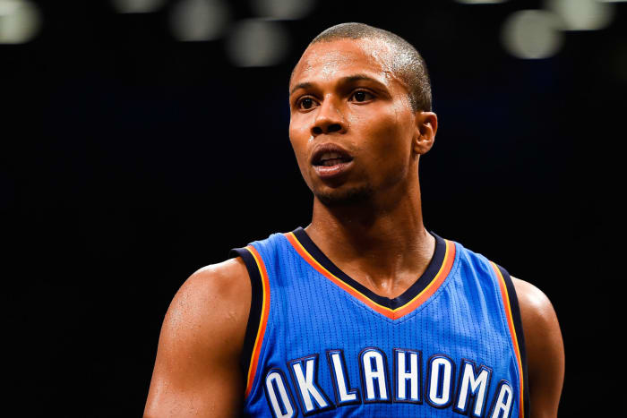 Sebastian Telfair on the court in a game for the Oklahoma City Thunder.