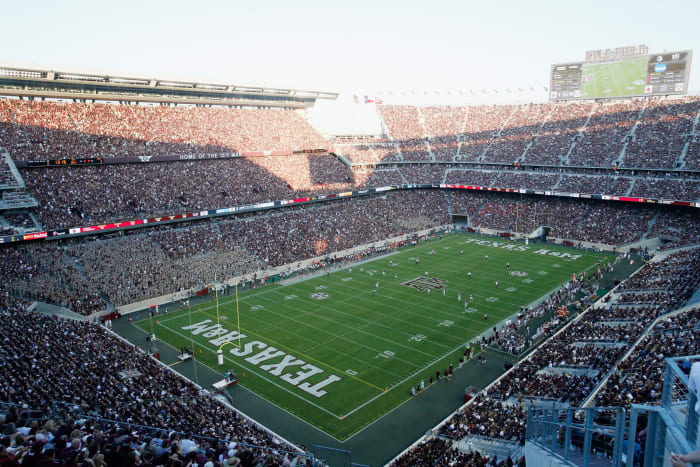 A general view of Texas A&M's football stadium.