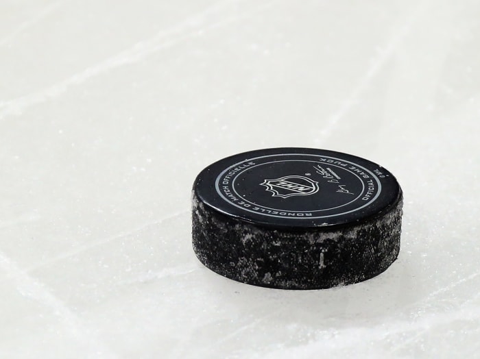 A hockey puck