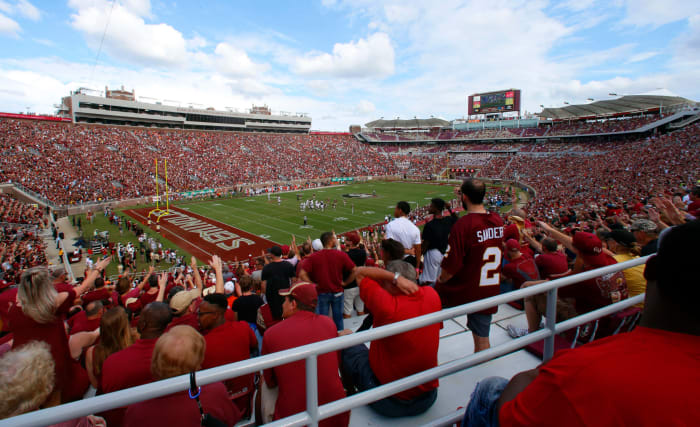 A general view of a Florida State football game.