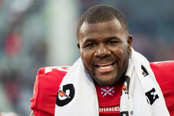 Cardale Jones plays in his first XFL DC Defenders game.