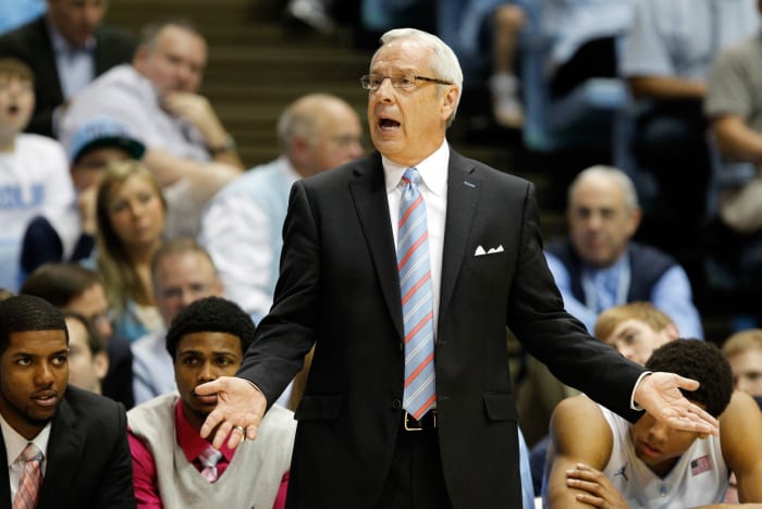 Roy Williams reacts to a play.