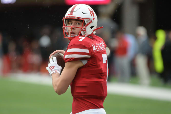 Nebraska freshman quarterback Luke McCaffrey against Ohio State