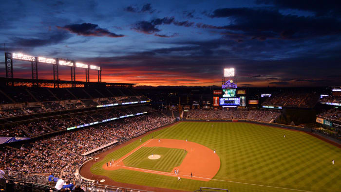 A Giants vs. Rockies game in September.