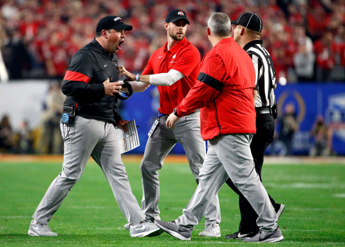 Ryan Day is furious with the refs in the Fiesta Bowl.