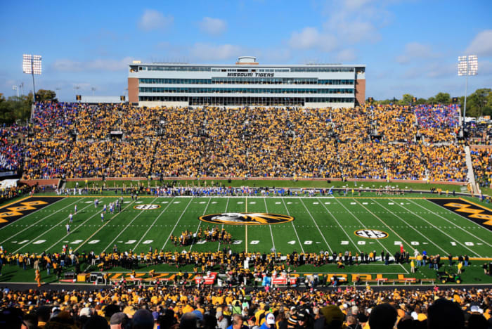 A general view of Missouri's football field.