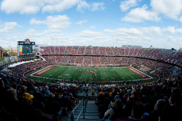 A general view of Minnesota's football field.