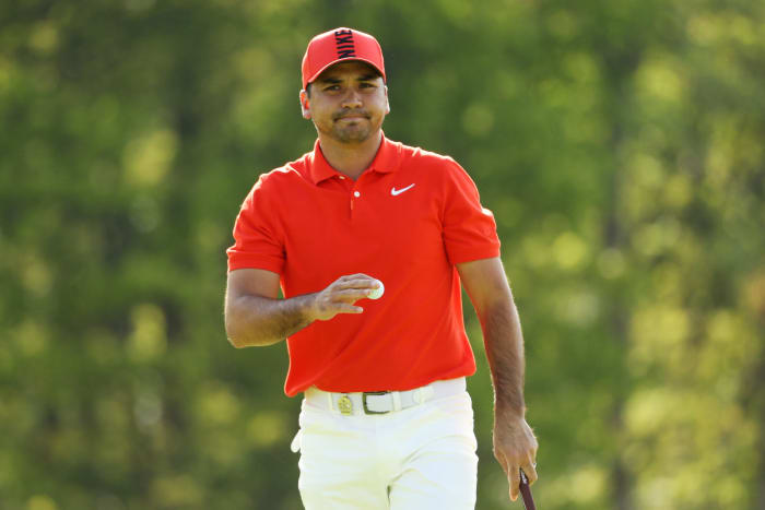 Jason Day playing at the PGA Championship.