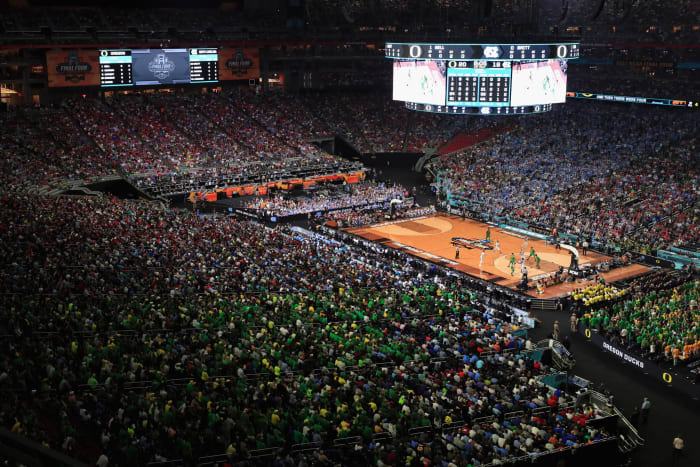 Another view of the court at the Final Four.