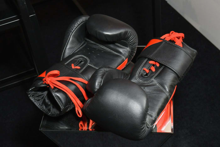 Boxing gloves.
