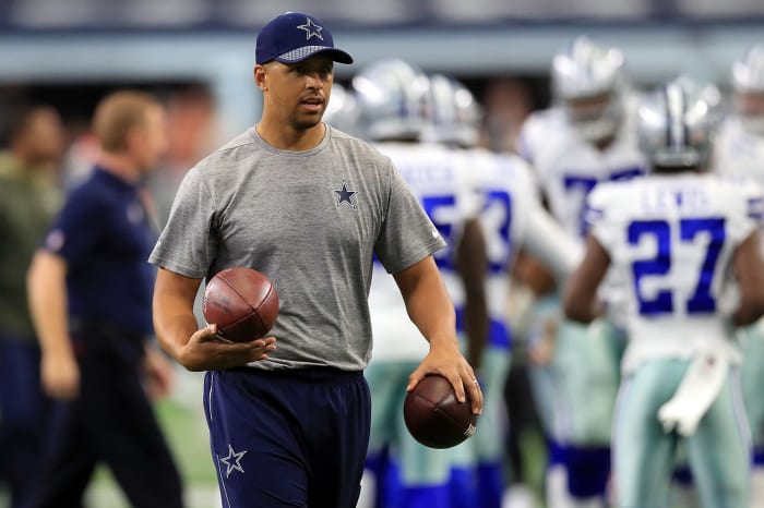 Miles Austin working for the Dallas Cowboys.