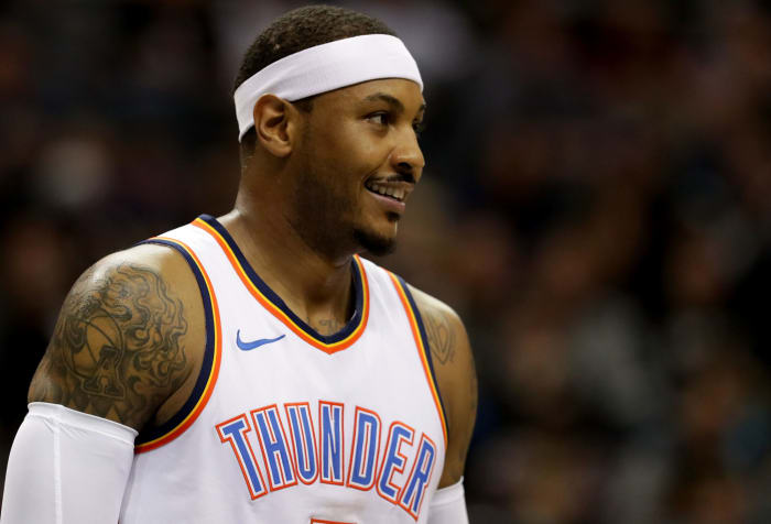 Carmelo Anthony on the Thunder.