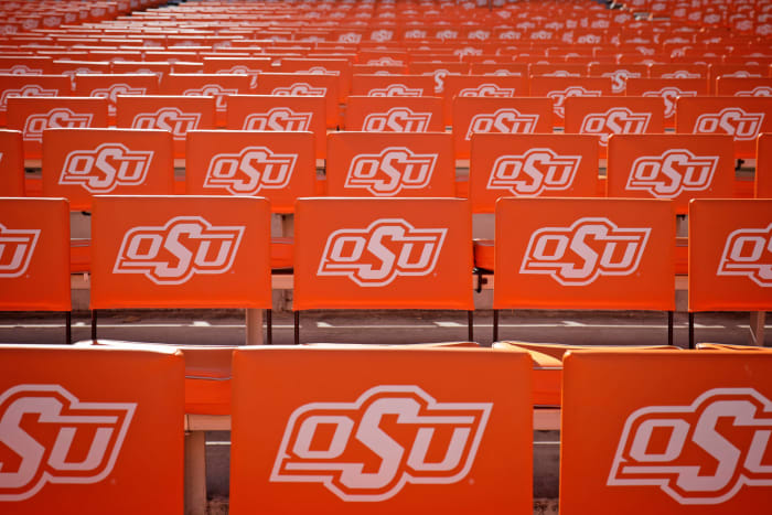 Shot of Oklahoma State seats.
