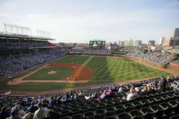 A general view of Wrigley Field.