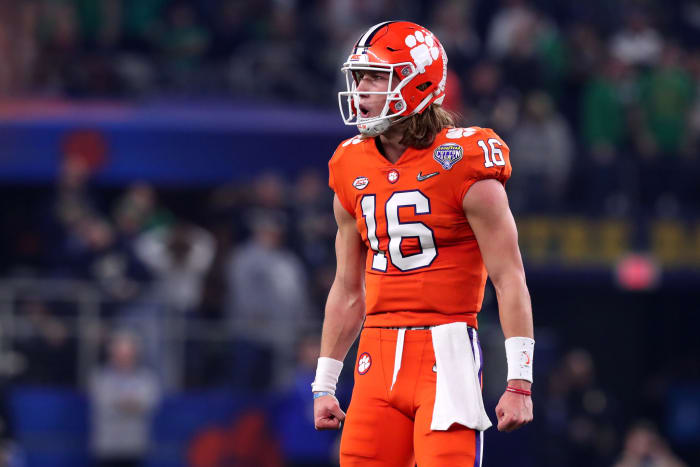 clemson freshman quarterback trevor lawrence during the notre dame game