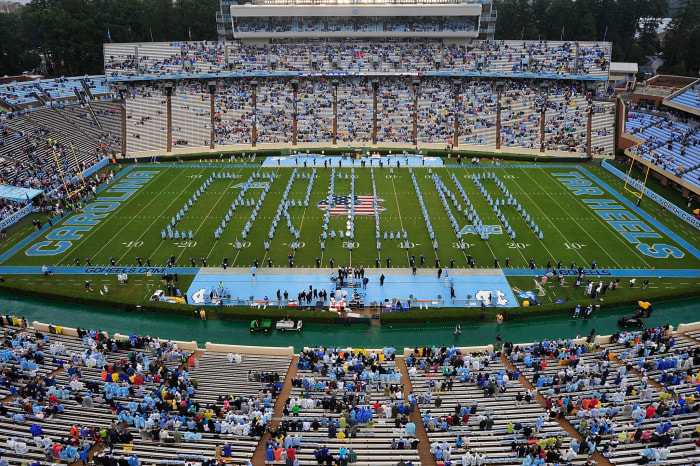 General view of Kenan Stadium.