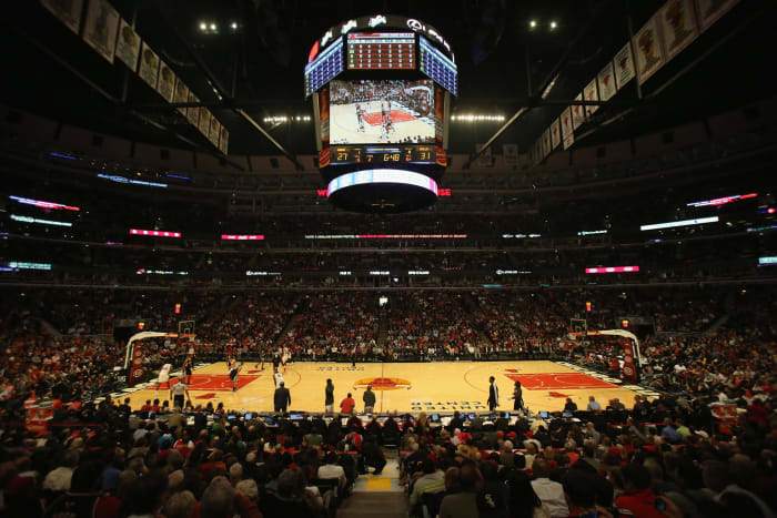 A general view of the Chicago Bull's stadium.