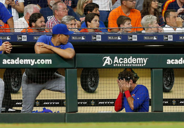 albert almora during the game against houston