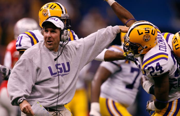 Bo Pelini during his first LSU football stint.