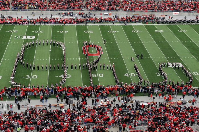 A general view of the Ohio State Buckeyes football field.