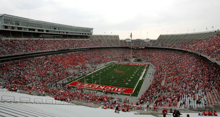 A general view of Ohio State's football stadium.